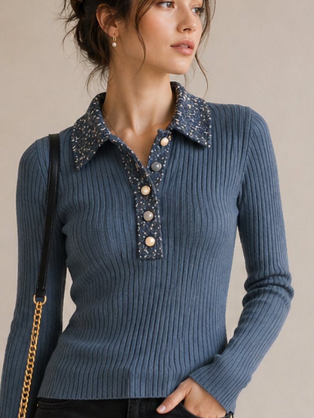 Tory Burch Button Down Sweater